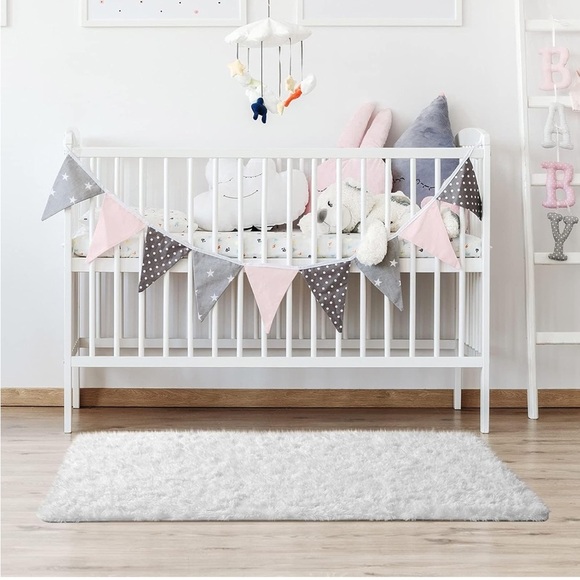 Bedside Preppy Dorm Area Rug College Essentials Non Slip Bedroom Fluffy Carpet - Picture 5 of 6